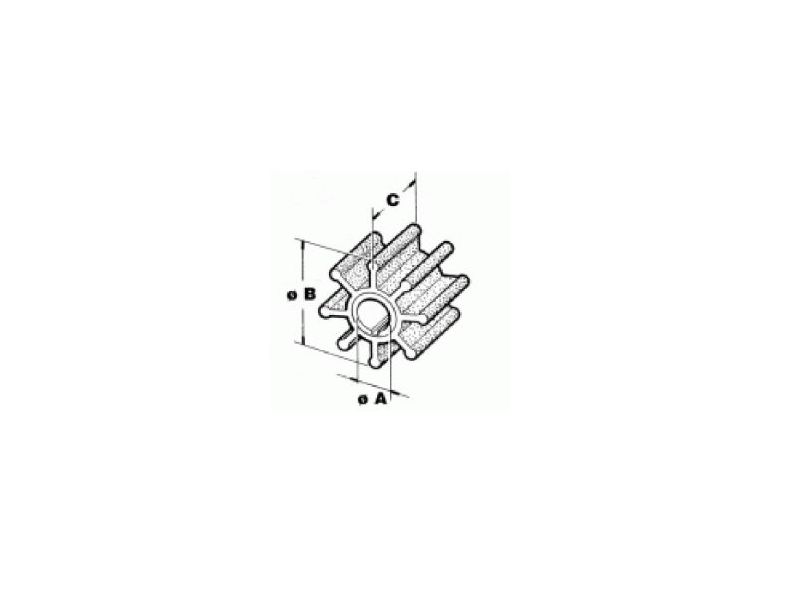 DF 60/90 (98+) DT90/100 (98+) Impulsor Turbina Rotor Original Suzuki 17461-87E12-000